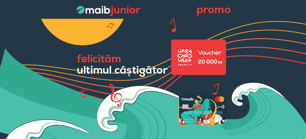 
                                        Maib junior și Mastercard au desemnat ultimul câștigător ai promoției „Prinde ritmul verii”